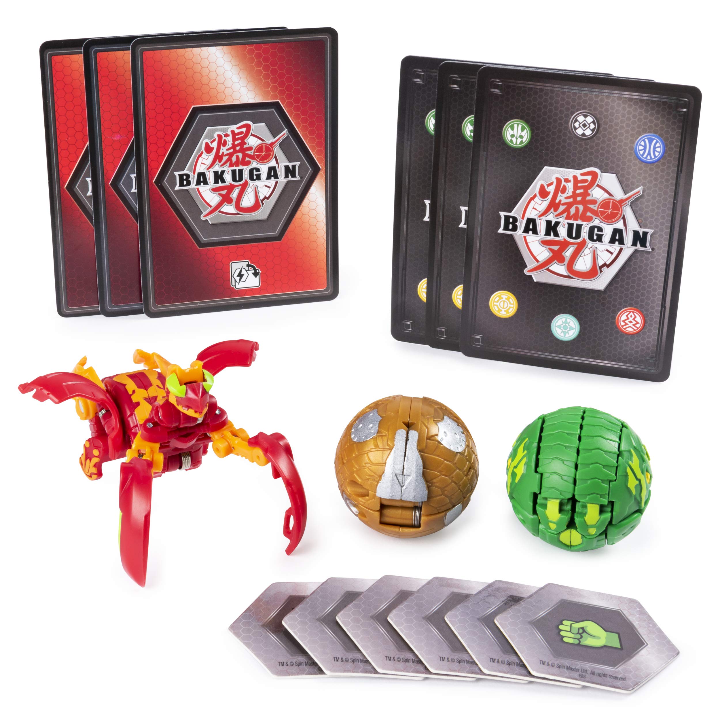 Amazon.com: Bakugan Starter Pack 3-Pack, Pyrus Mantonoid